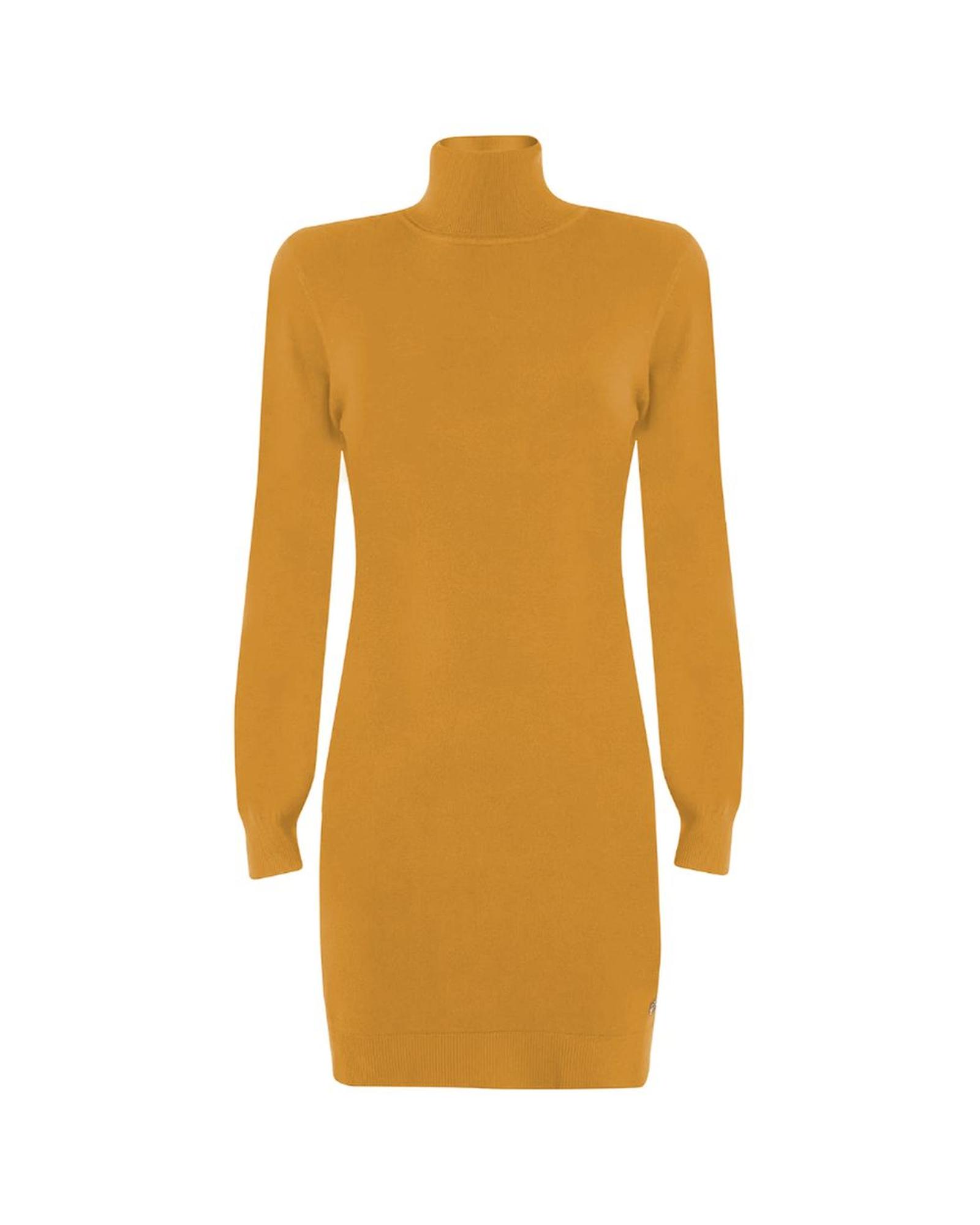 V539-YE-13721-S-202506181845-00 Yes Zee Women's Yellow Viscose Dress - S - Image 1