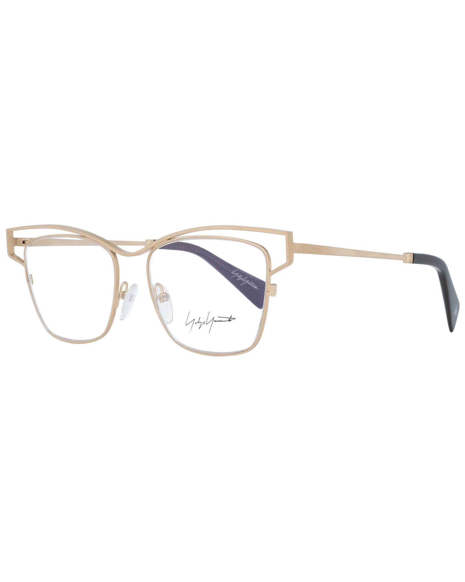 V539-YO-1035684-202506181622-00 Yohji Yamamoto Women's Gold Optical Frames - One Size - Image 1