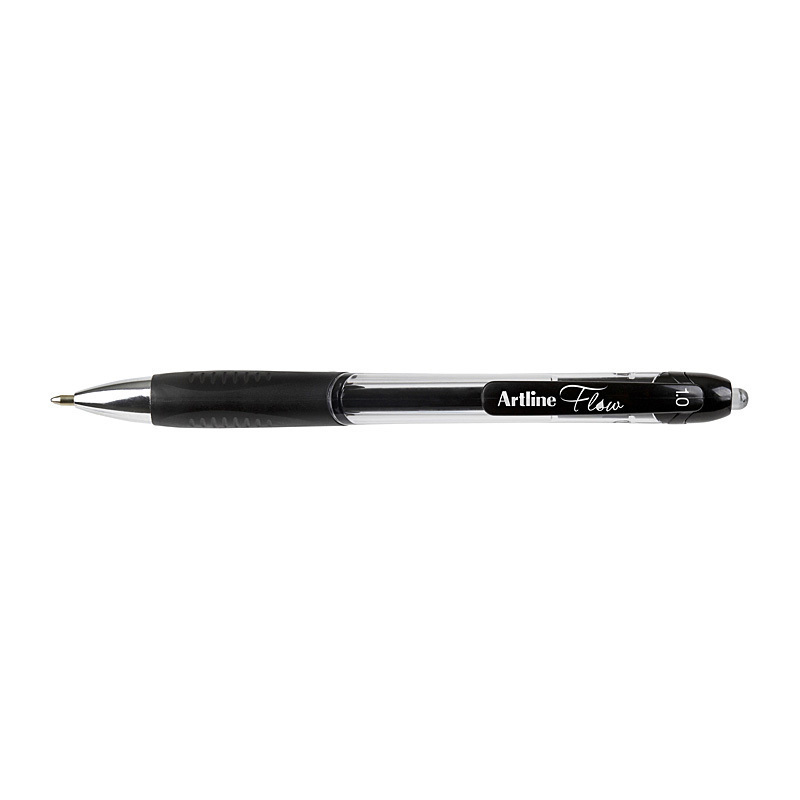V555-AR187101-202504030826-00 Artline Flow Retr Pen Blk Bx12 - Image 1
