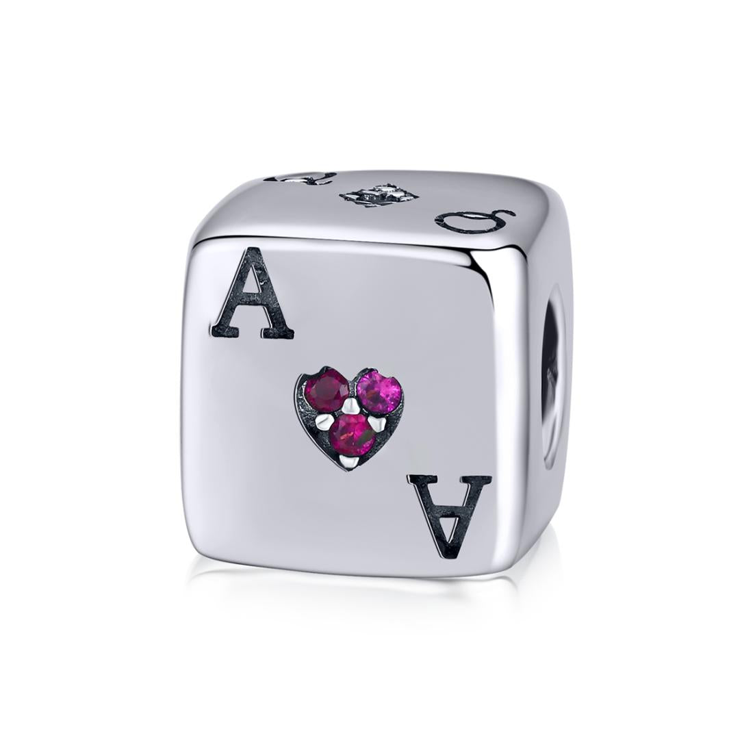 V562-024600ADE-202504111553-00 925 Sterling Silver Square Dice Beads For Diy Bracelets & Necklaces - Image 1