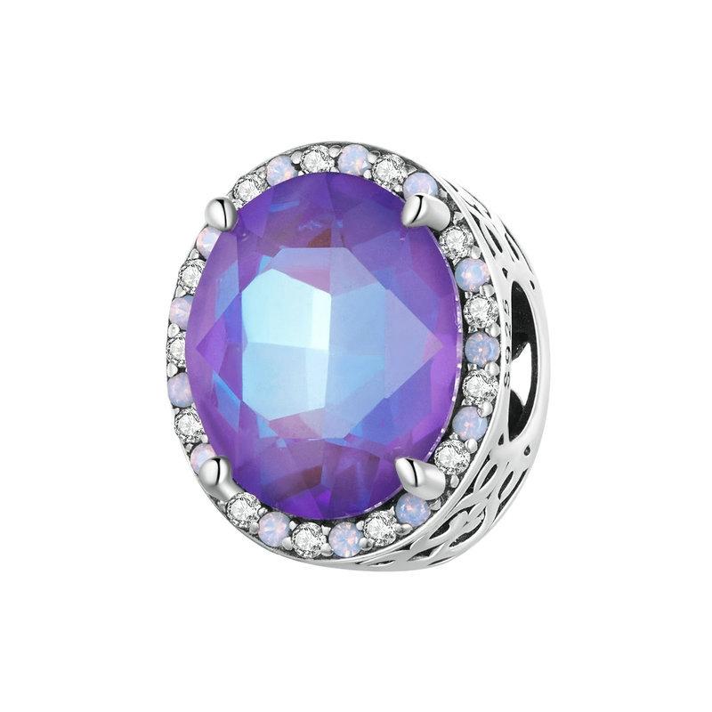 V562-05073060DBT-202504111907-00 925 Sterling Silver Symphony Purple Moonlight Gemstone Diy Bracelet - Image 1