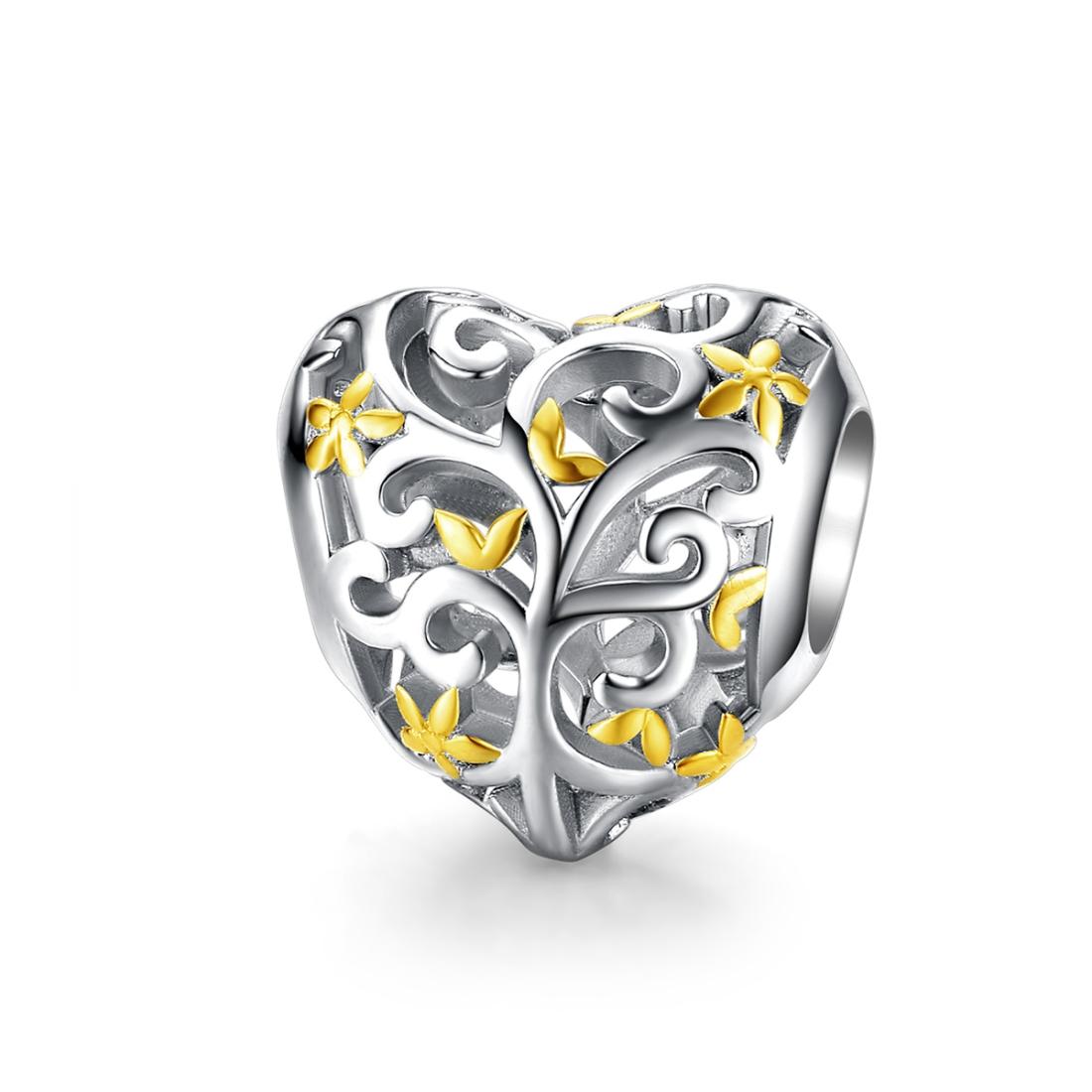 V562-08386240DBT-202504111522-00 925 Sterling Silver Tree Of Life Beads For Diy Bracelets - Image 1