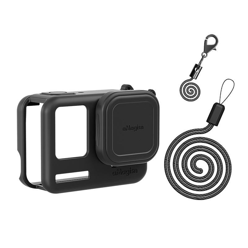 V562-1021554060DBT-222242-00 Silicone Case for Insta360 Ace Camera - Protect your Gear - For Insta360 Ace Pro (Black) - Image 1