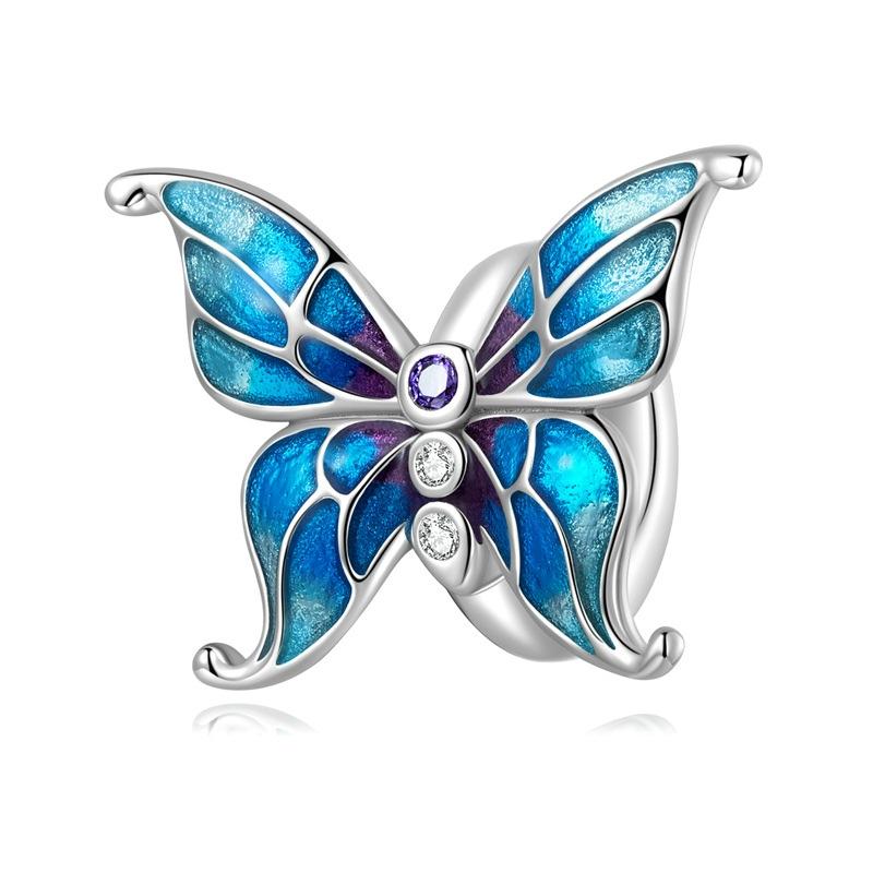 V562-1026482060DBT-202504111546-00 925 Sterling Silver Diy Butterfly Bracelet With Pearl Accents Scc2326 - Image 1