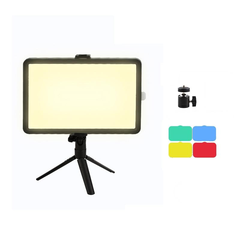 V562-1029843060DBT-202502212035-00 Portable 8-inch Flat-panel Live Fill Light with Adjustable Temperature and Small Tripod - Image 1