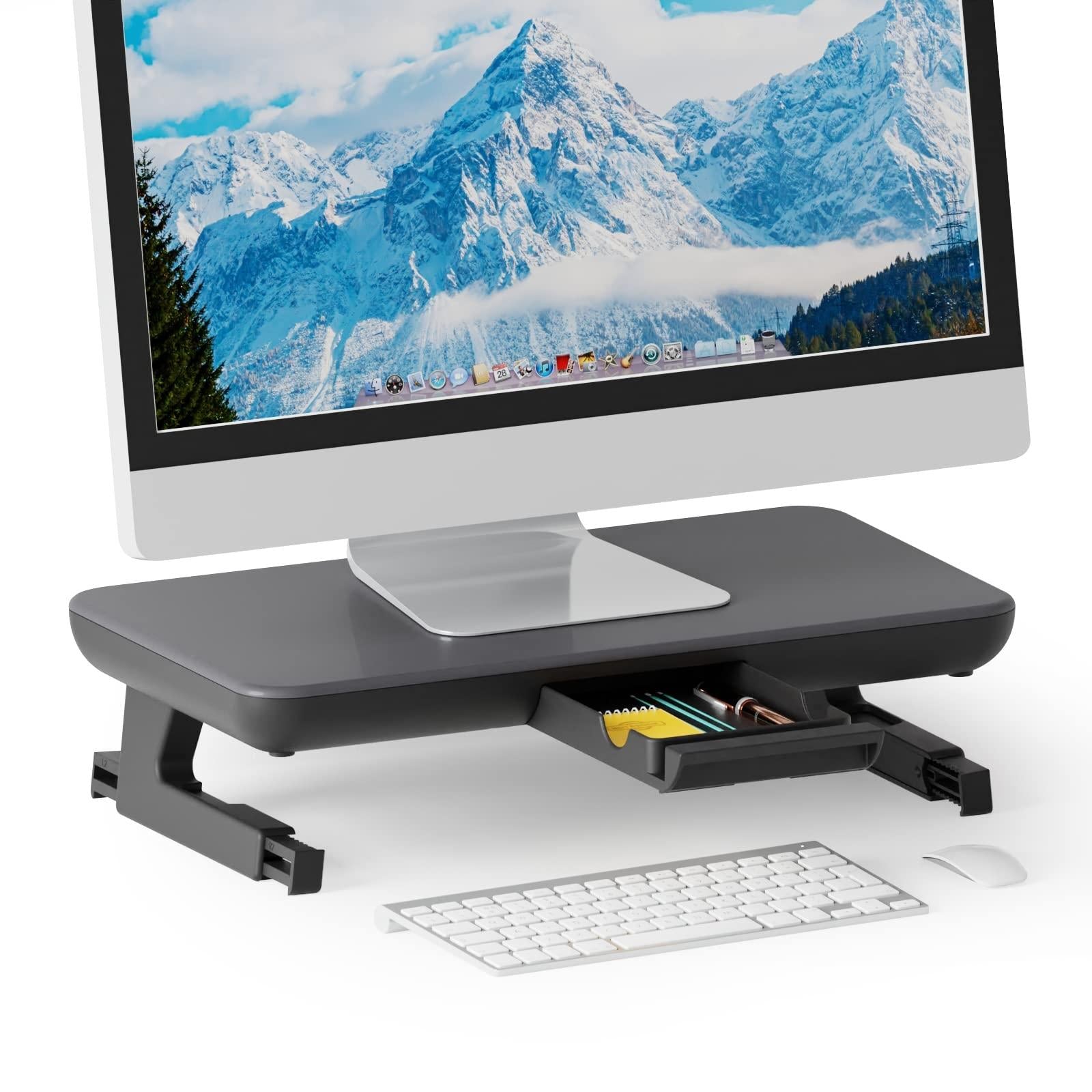 V562-1043764060DBT-202502271920-00 Adjustable Laptop Stand with Storage Drawer - Height Riser - Basic - Image 1