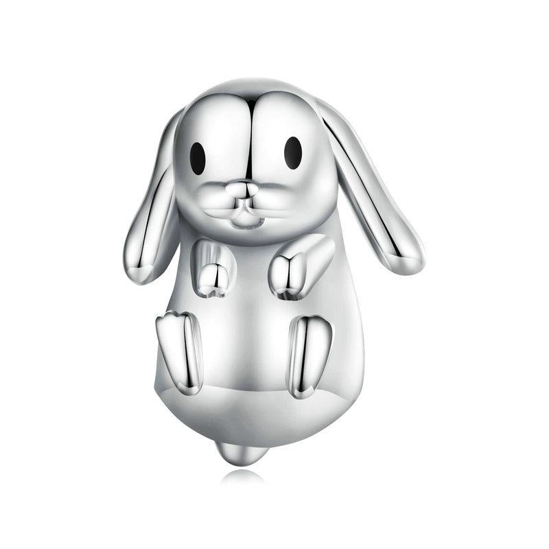 V562-1062023060DBT-202504112027-00 925 Sterling Silver Adorable Lop Rabbit Bracelet - Image 1