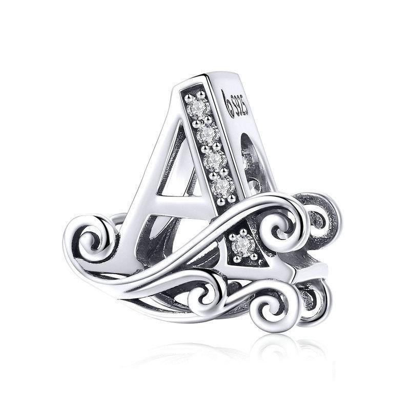 V562-1067482060DBT-202504111740-00 Diy Beaded Bracelet With Zircon Beads 26 Letters Style - A - Image 1