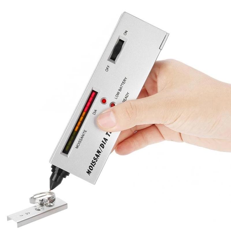 V562-1070-TD-S-202503062030-00 Silver Portable Moissanite / Diamond Tester - 9v Battery - Image 1