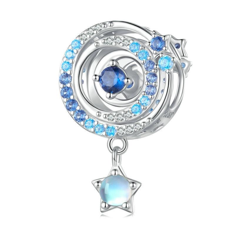V562-1079033060DBT-202504112006-00 925 Sterling Silver Interstellar Zircon Bracelet In - Image 1