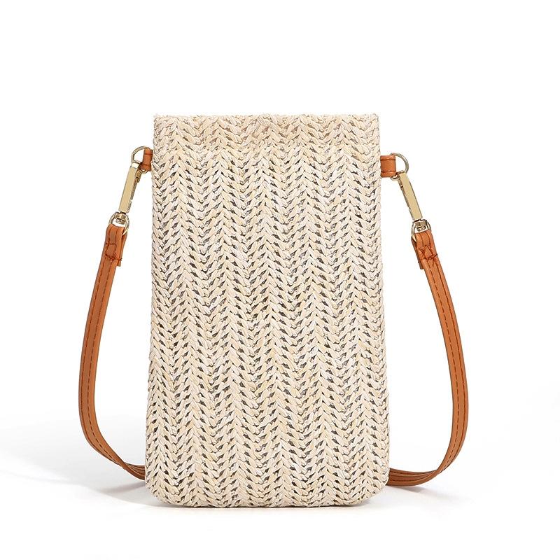 V562-1083032060DBT-202505191626-00 Beach Bag One Shoulder Straw Purse For Summer Fun - Image 1