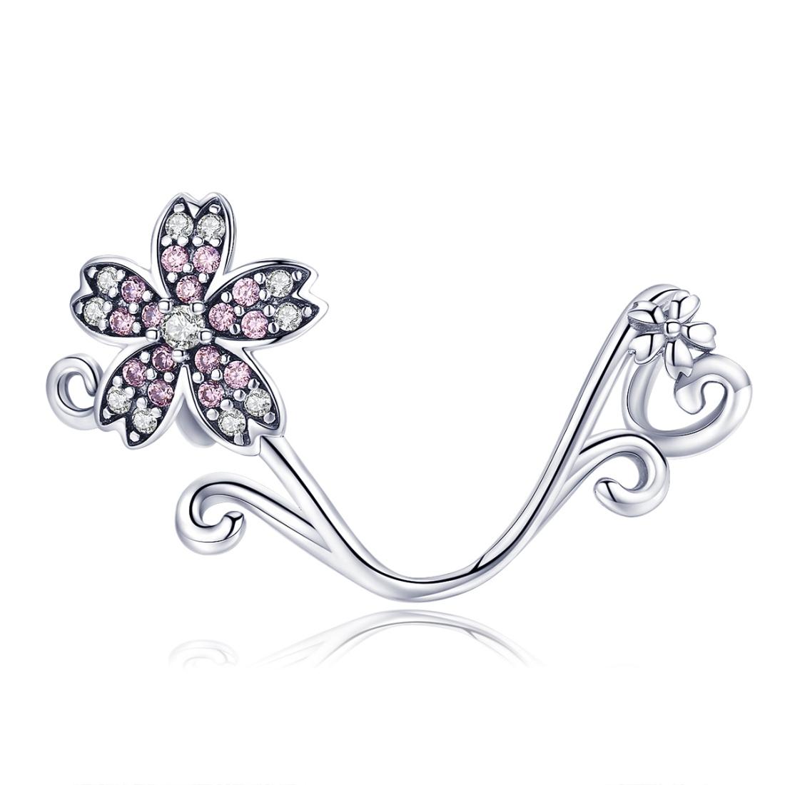 V562-10932600ADE-202504112040-00 925 Sterling Silver Floral Diy Bracelet Charm - Image 1