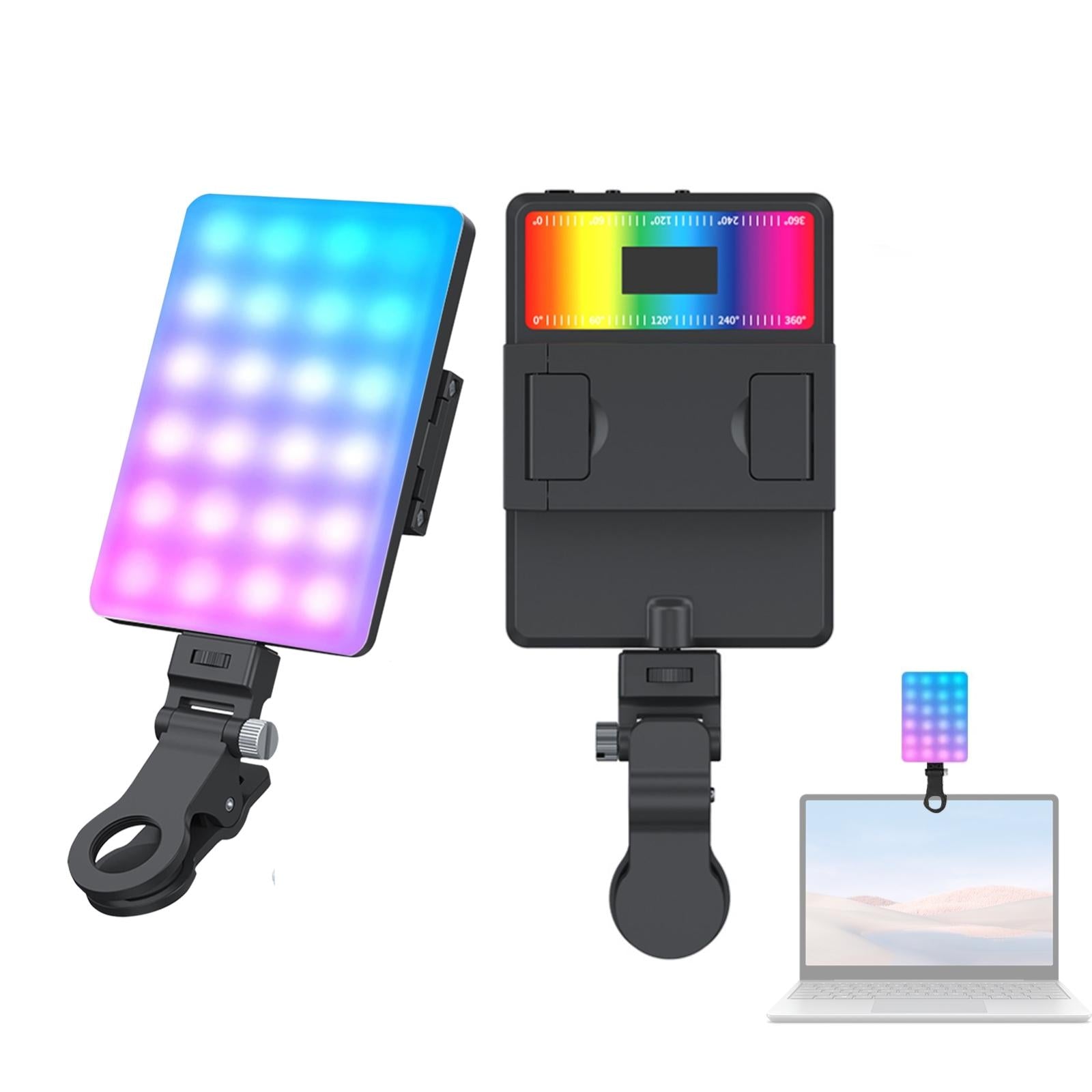 V562-1094353060DBT-202502212005-00 5w Mobile Phone Fill Light with Screen for Live Broadcast and Pocket Light - Image 1
