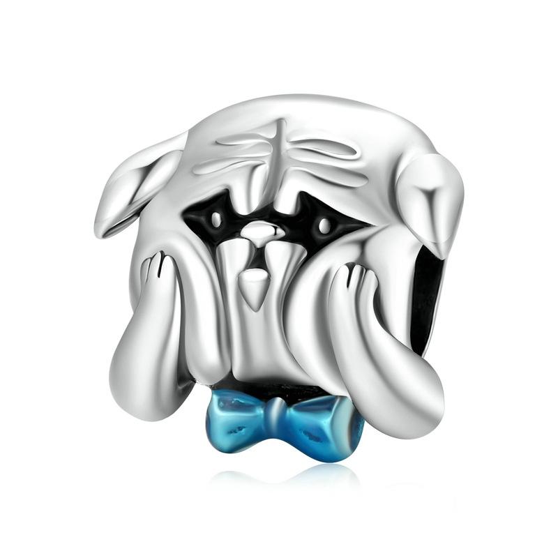 V562-1631200ADE-202504111806-00 925 Sterling Silver Dog Beads For Diy Bracelets & Necklaces - Image 1