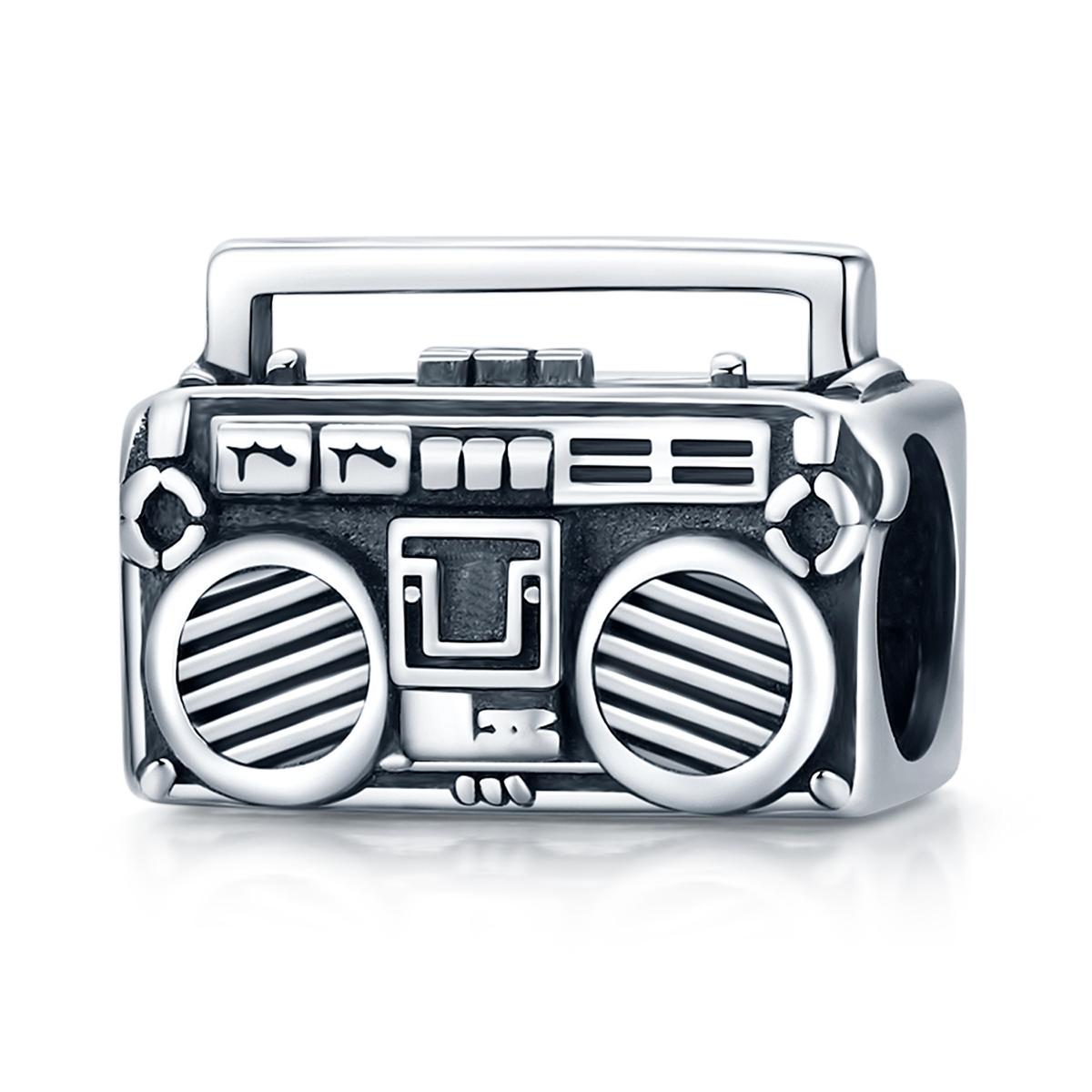 V562-1656100ADE-202504111506-00 925 Sterling Silver Vintage Radio Bead Bracelet / Necklace Accessory - Image 1