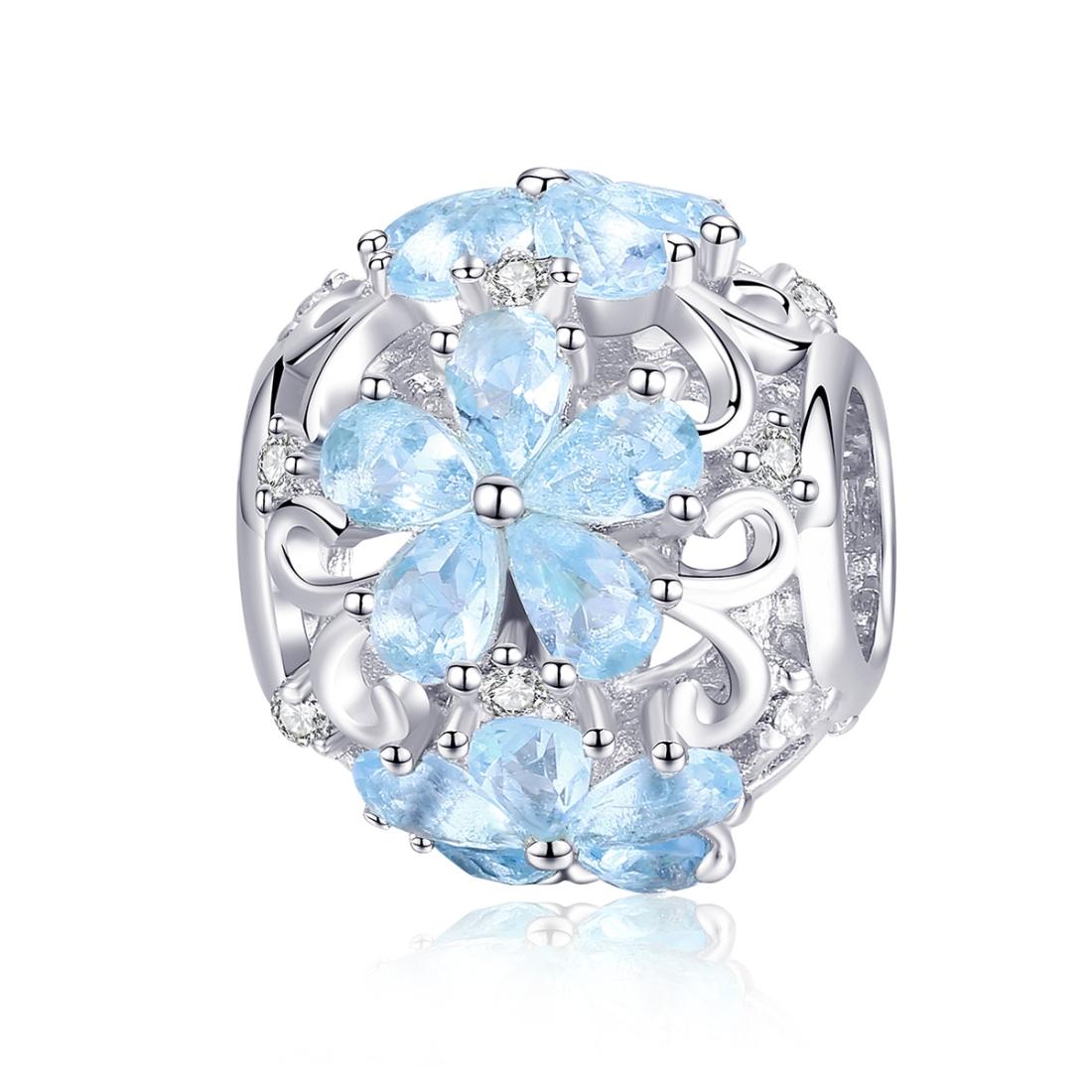 V562-194600ADE-202504111506-00 925 Sterling Silver Chic Snowflake Beads For Diy Bracelets & Necklaces - Image 1
