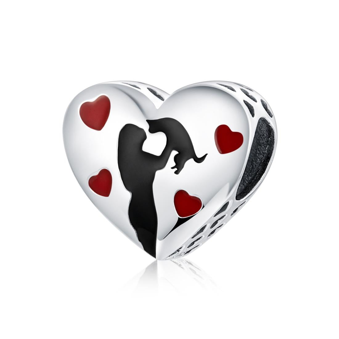 V562-19486240DBT-202504111925-00 925 Sterling Silver Love Heart Pendant For Diy Bracelets - Image 1