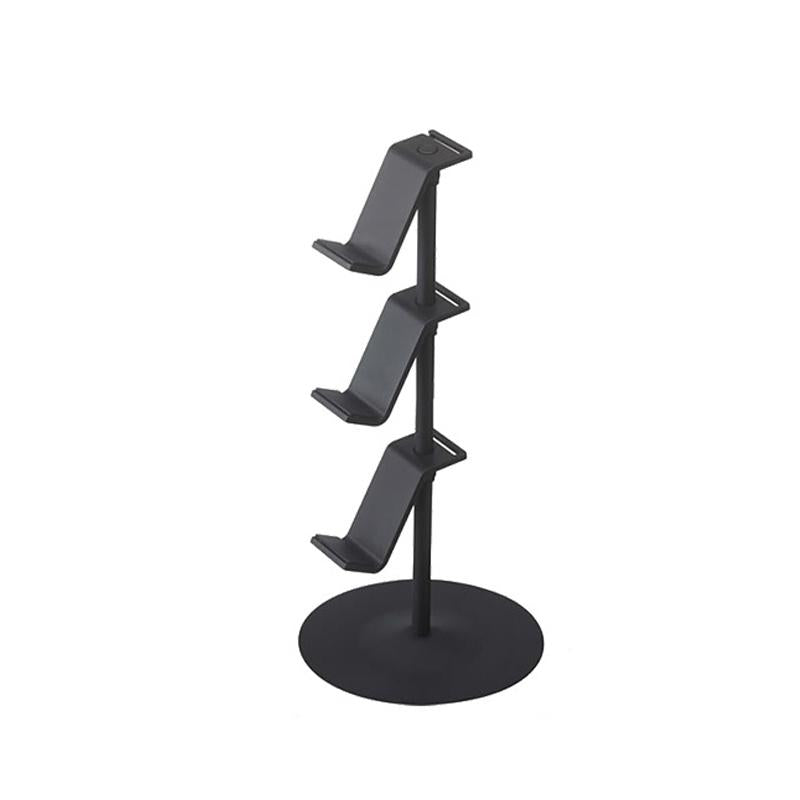 V562-2009102060DBT-202503062025-00 3-tier Desktop Gamepad and Headphone Storage Rack - Black - Image 1