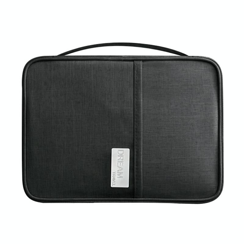 V562-2034083060DBT-202503282010-00 Waterproof Travel Document Bag Black Large - Black Large - Image 1