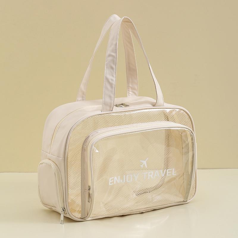 V562-2041294060DBT-202504251511-00 Beige Waterproof Beach Bag For Toiletries Cosmetics L For Swimming Travel - Beige With Shoe Warehouses - Image 1