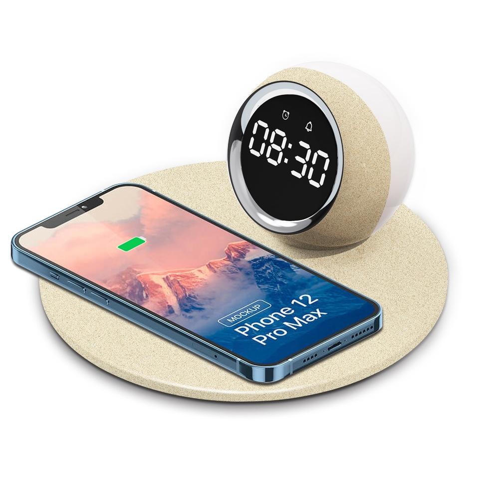 V562-2045724060DBT-202504211936-00 15W Rotatable Night Light Fast Charger Wheat - Wheat-Colour - Image 1