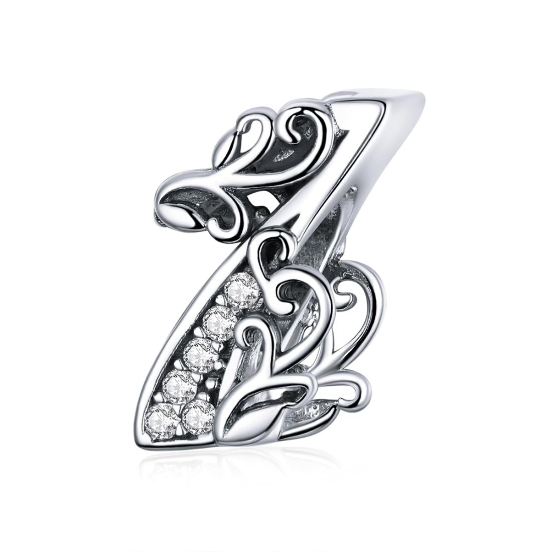 V562-20484600ADE-202504111515-00 925 Sterling Silver Relief Number Series 0 9 Beads For Diy Bracelets & Necklaces Style - 1 - Image 1