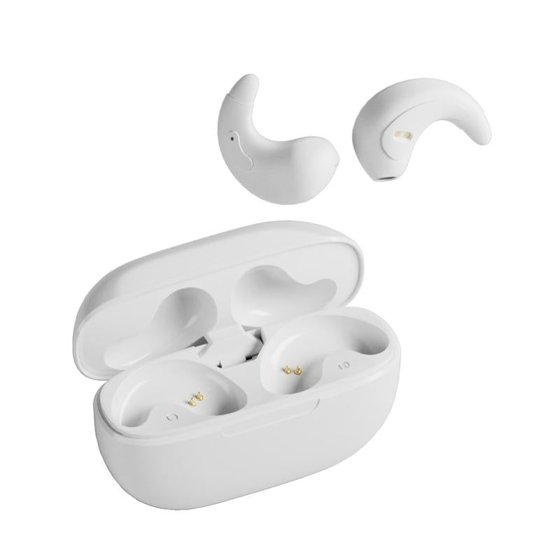 V562-2059594060DBT-202505261730-00 Bluetooth Earphones with Charging Case for Restful Sleep - White Wihout Silicone Case - Image 1