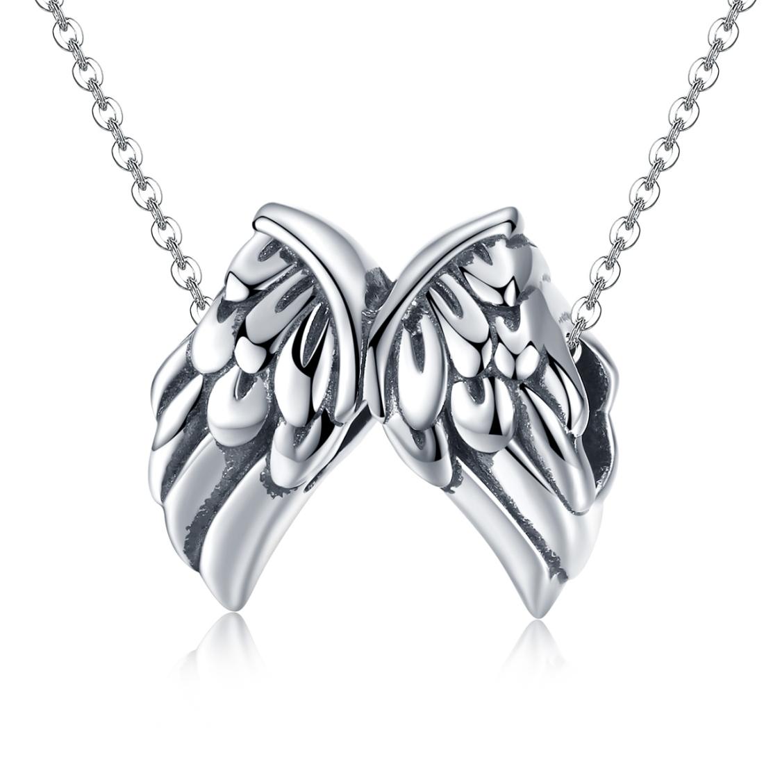 V562-2064486240DBT-202504112027-00 925 Sterling Silver Angel Wing Beads For Diy Bracelet Bead+Chain Style - Bead + Chain - Image 1
