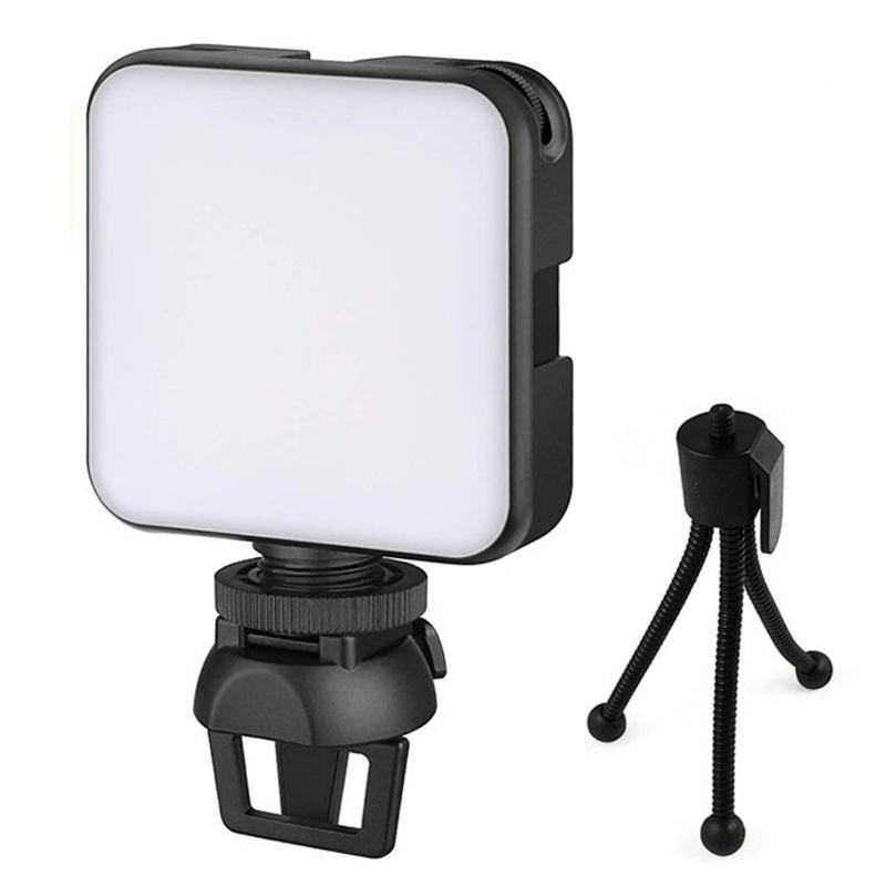 V562-2065654060DBT-220073-00 Portable 64-led Video Conference Laptop Light - Clip + Tripod Set - Image 1