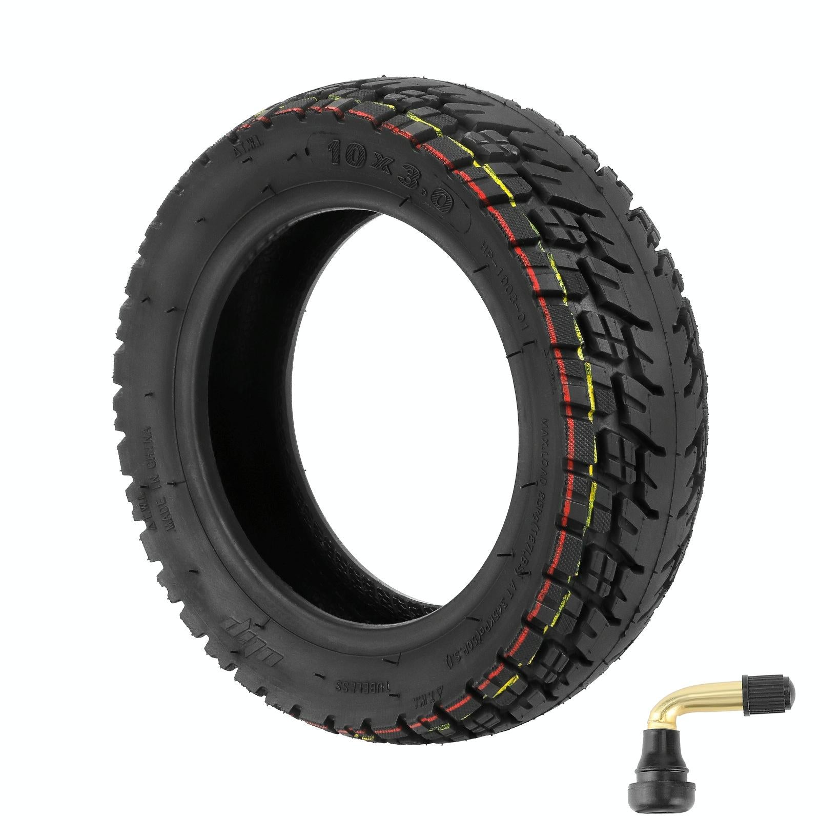 V562-2065973060DBT-202505262130-00 10x3.0 Ulip Electric Scooter Tire for Dualtron Zero 10x - Off-road Thickened Tubeless - 10 Inch - With Gas Nozzle - Image 1