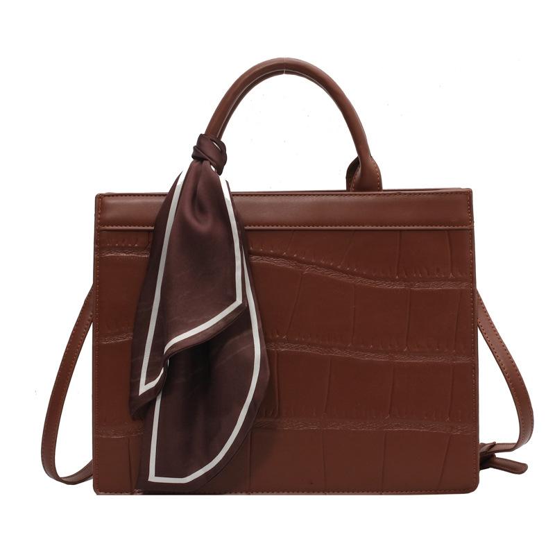 V562-2075514060DBT-202505201312-00 Black Crossbody Bag For Women Versatile & Large - Brown Large - Image 1