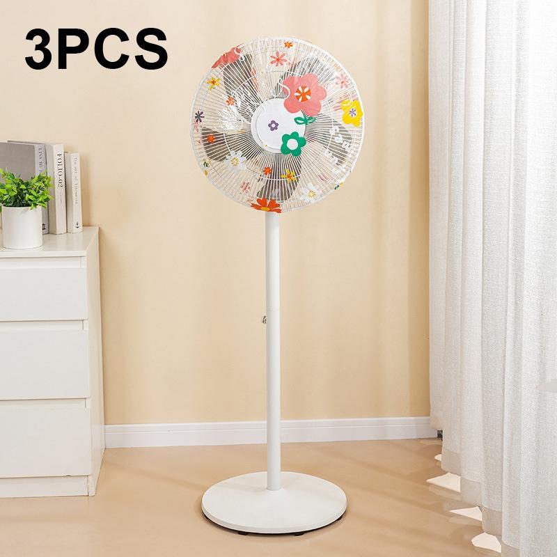 V562-2083372060DBT-202503031721-00 Waterproof Dustproof Fan Cover - Set of 3 - Sunflower Design - Image 1