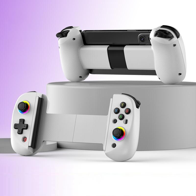V562-2092434060DBT-202504181946-00 Vibration Grip Wireless Gamepad for Mobile and Pc - White - Image 1