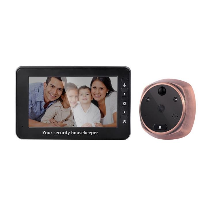 Smart Doorbell With 4.3 Display 3.0Mp Camera Motion Detection Night Vision & Tf Card Support 32Gb Max