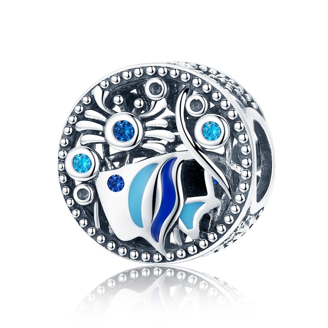 V562-262600ADE-202504111841-00 925 Sterling Silver Underwater World Fish & Crab Beads - Image 1