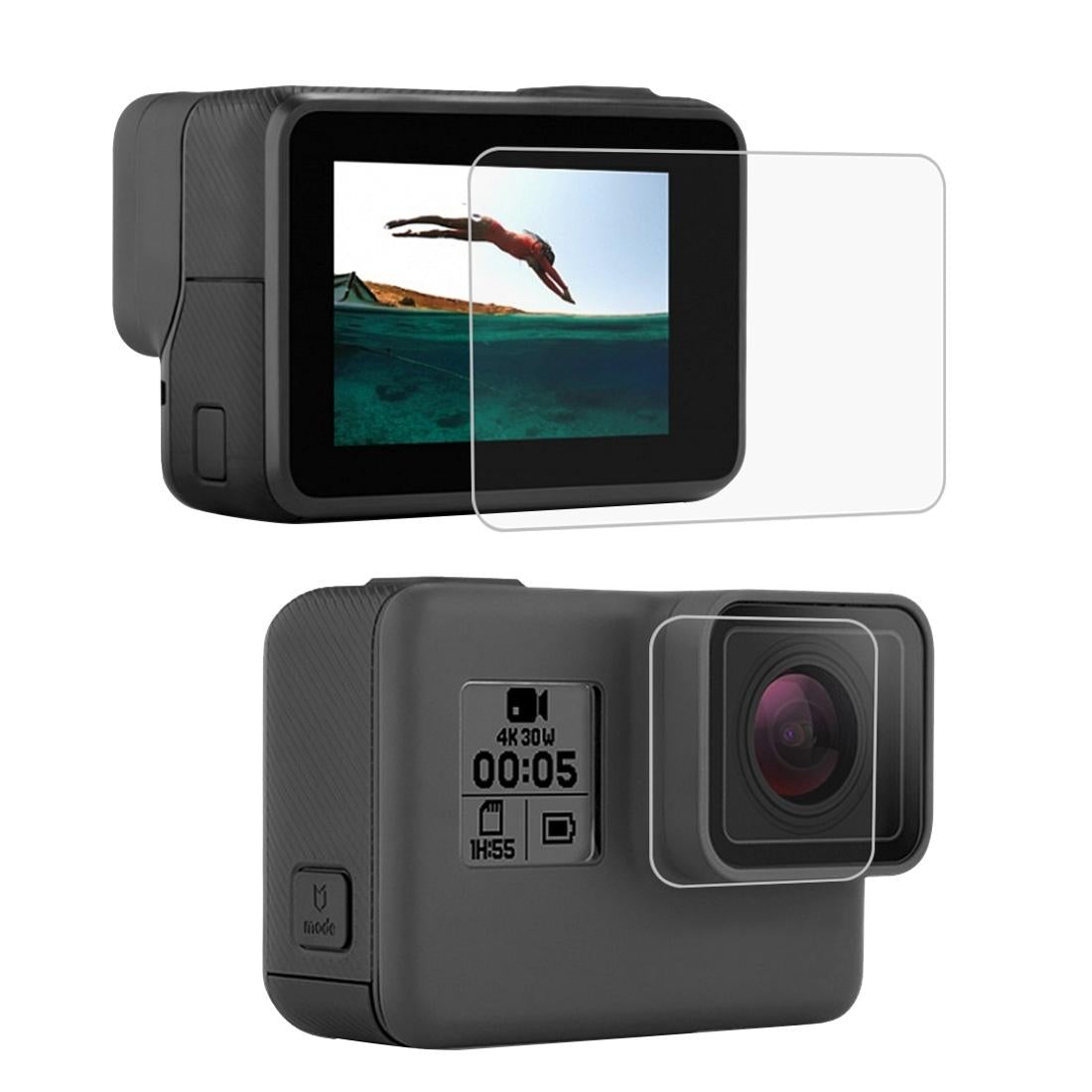 V562-291UP-221416-00 Tempered Glass Screen Protector for Gopro Hero7 / 6 / 5 - Hd Clarity - Image 1