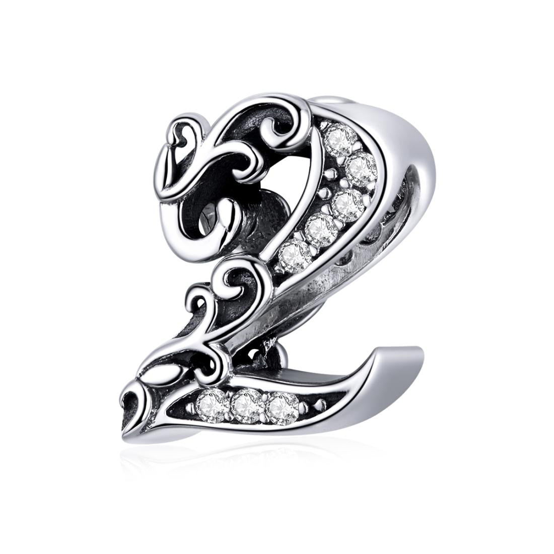V562-30484600ADE-202504111545-00 925 Sterling Silver Relief Number Series 0 9 Beads For Diy Bracelets And Necklaces Style - 2 - Image 1