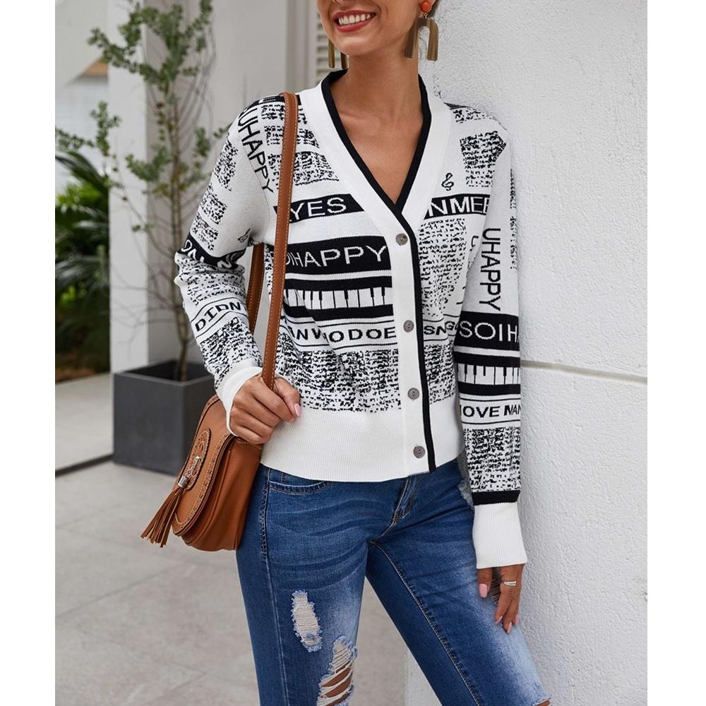 V562-30517682YZ-202505262011-00 Fashion Cardigan Knit Sweater - Image 1