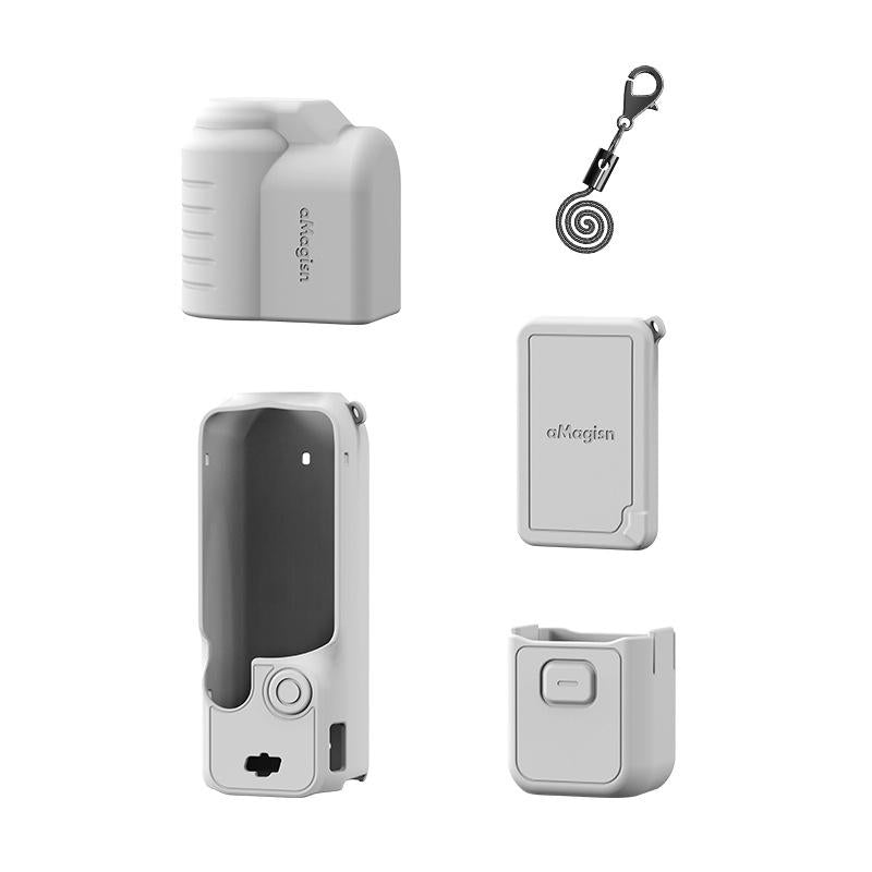 V562-3075554060DBT-202505211925-00 5-in-1 Silicone Case for Dji Pocket 3 Camera Accessories - 5 In 1 Gray - Image 1