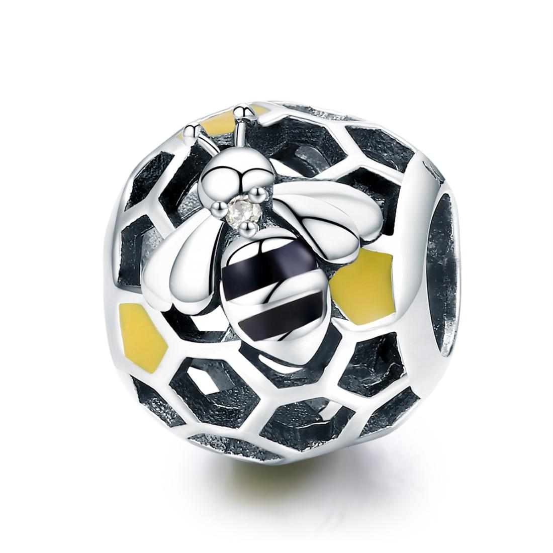 V562-30976240DBT-202504111730-00 925 Sterling Silver Honeycomb Bead Bracelet For Women - Image 1