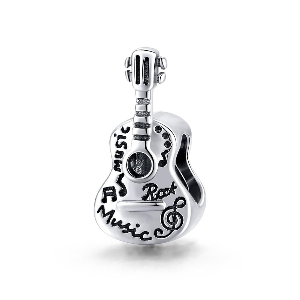 V562-3160100ADE-202504111735-00 925 Sterling Silver Guitar Beads For Diy Bracelets & Necklaces - Image 1