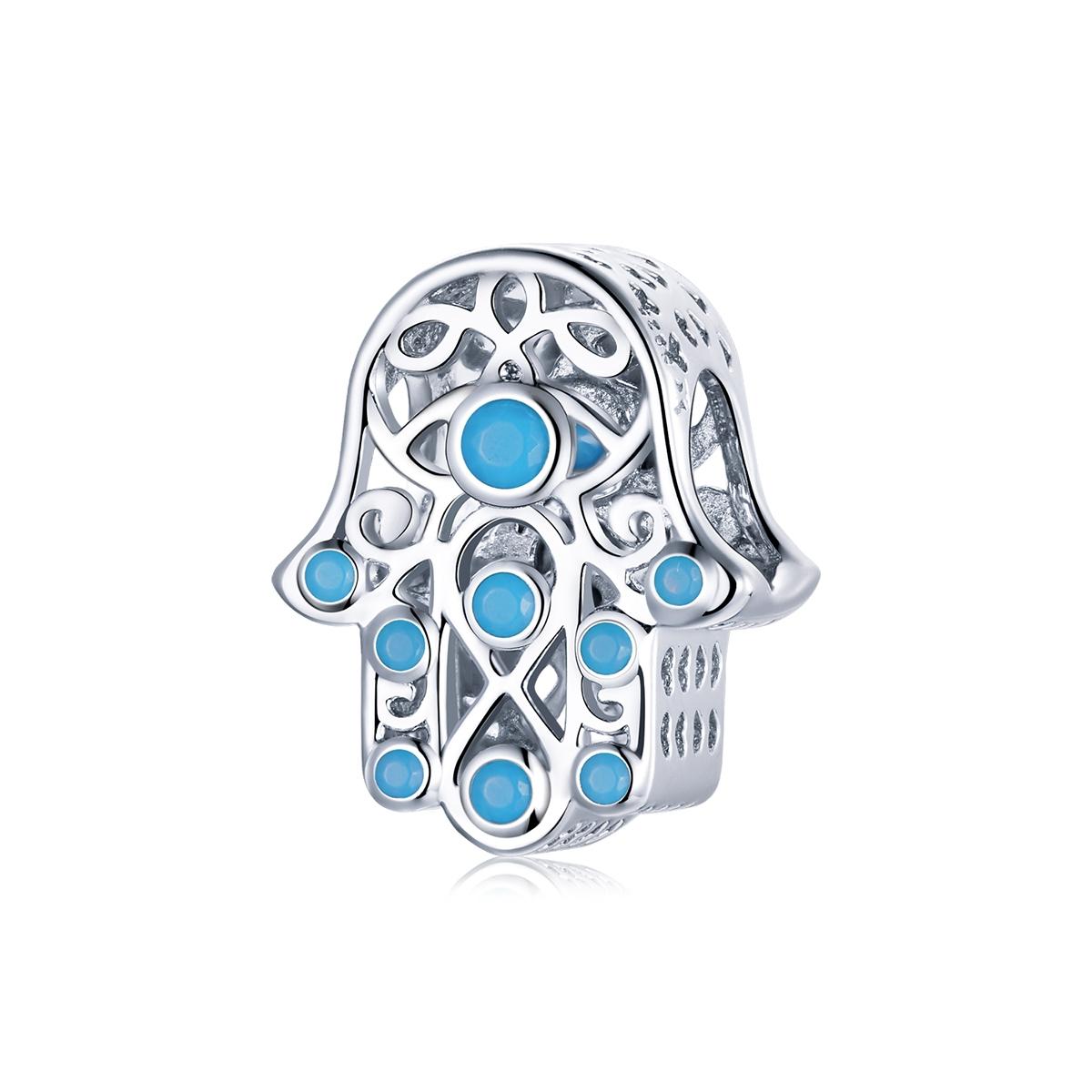 V562-3232100ADE-202504112026-00 925 Sterling Silver Lucky Hand Beads For Diy Bracelets & Necklaces - Image 1