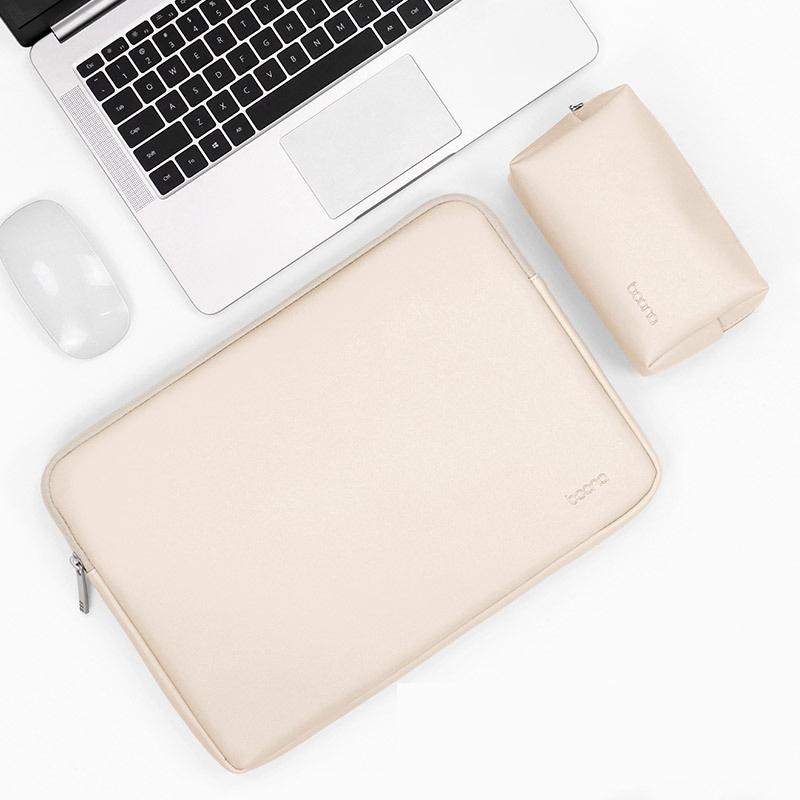 V562-3431475950DBT-202504022025-00 15 / 15.6 Inch Laptop Bag - Apricot & Power Bag In Pu Leather - Image 1