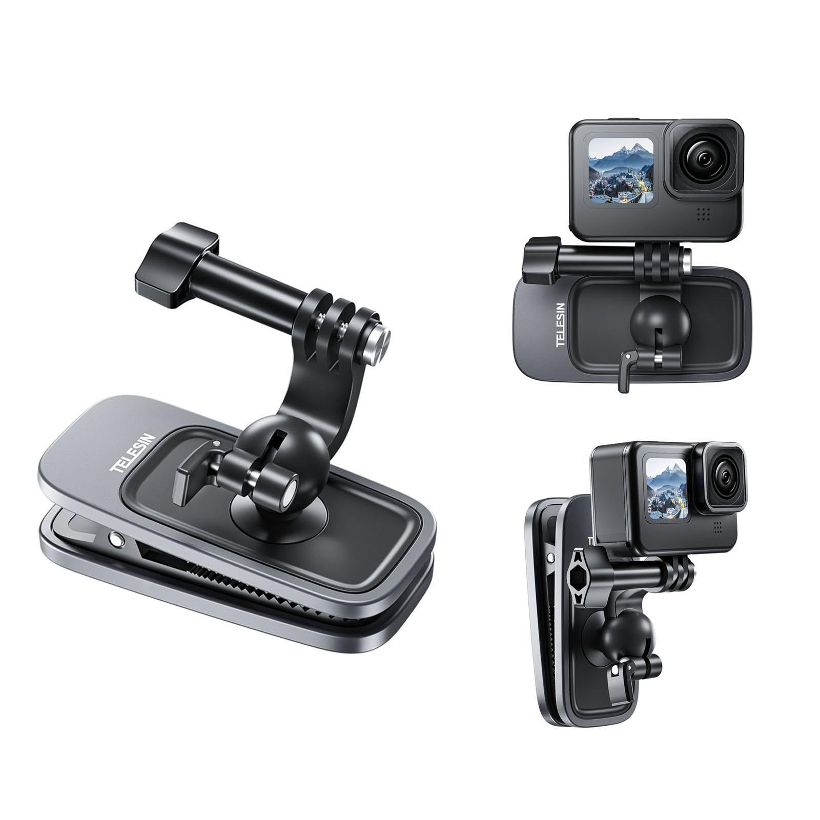 V562-35263060DBT-202503061955-00 360 Degree Magnetic Backpack Clip Mount for Action Camera - Image 1