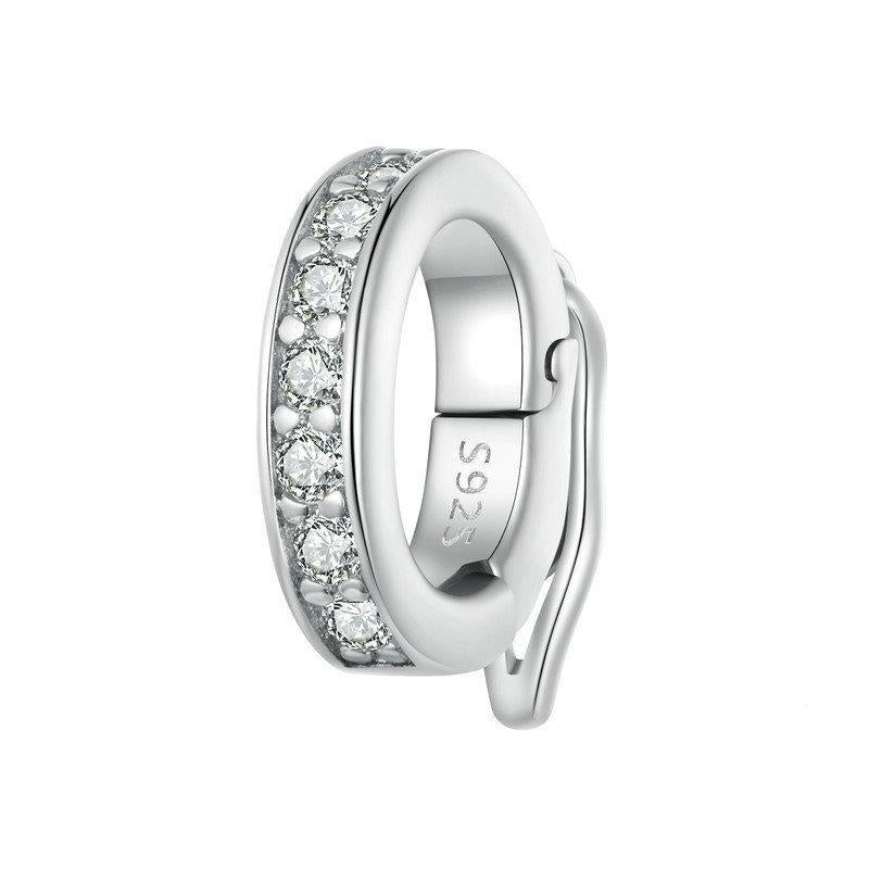 V562-39963060DBT-202504112012-00 Universal Buckle Spacer Bead Platinum Plated - Image 1