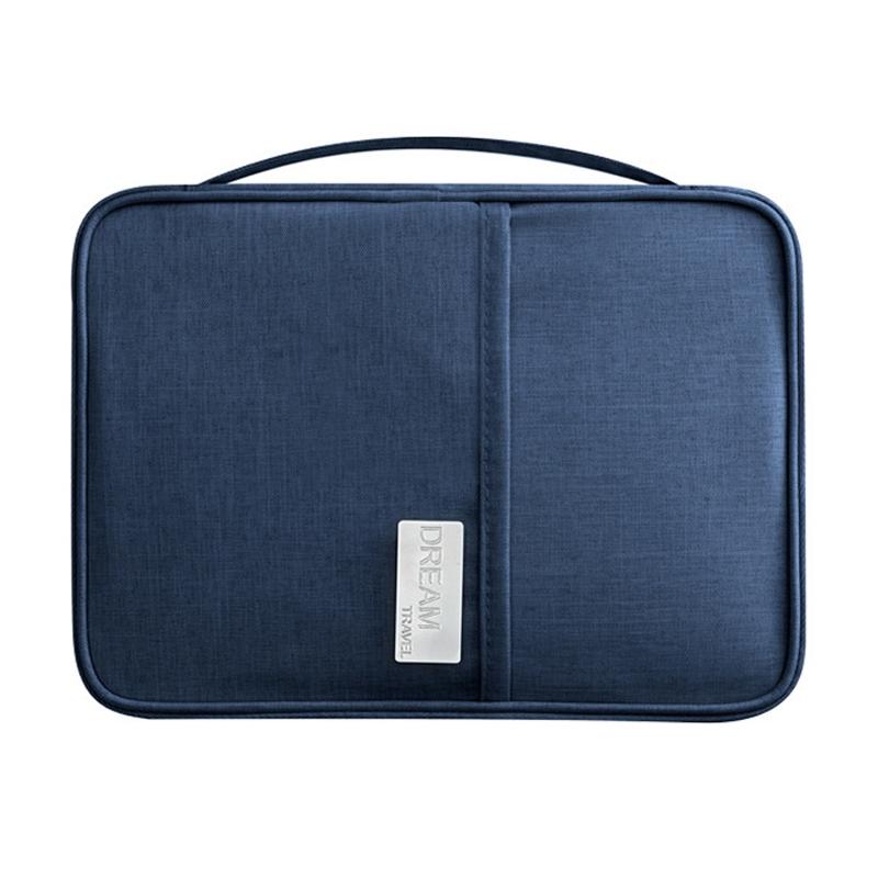 V562-4034083060DBT-202503282011-00 Waterproof Travel Document Bag Black Large - Navy Blue Large - Image 1