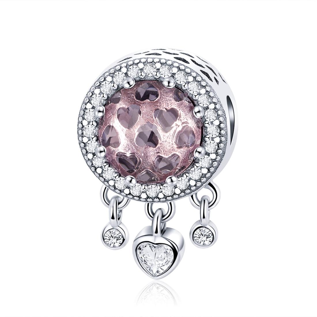 V562-473600ADE-202504111932-00 925 Sterling Silver Brilliant Heart Beads For Diy Bracelets & Necklaces - Image 1