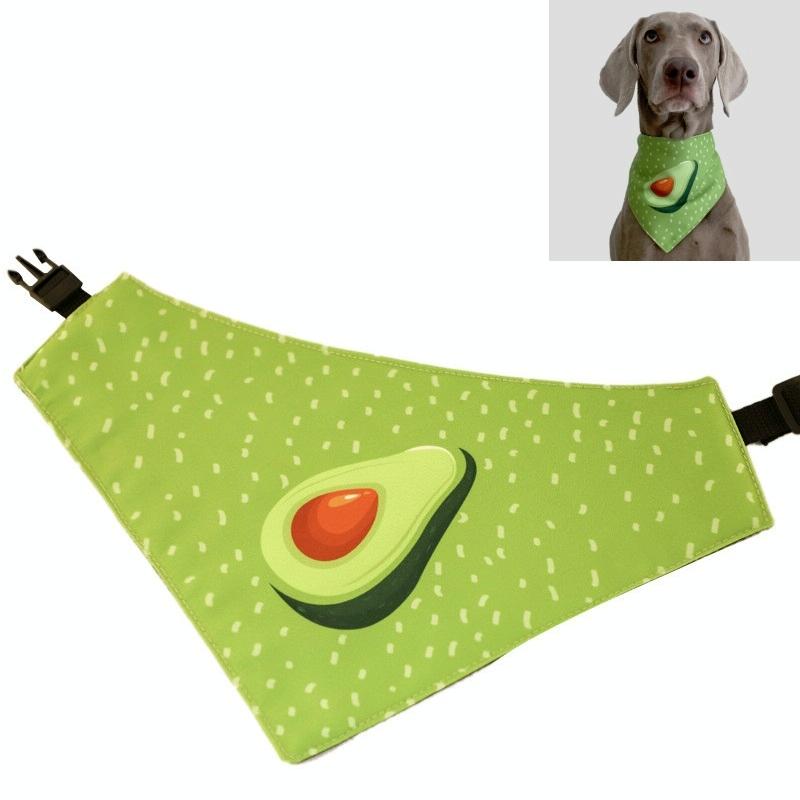 V562-5030952640DBT-202503201715-00 Refreshing Avocado Pet Scarf Three-Layer Thickened Waterproof Saliva Towel - Size Xl - Image 1