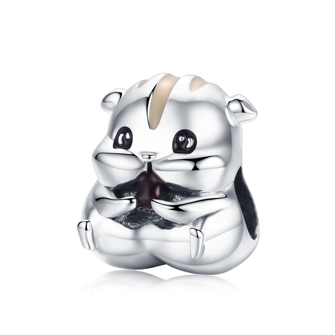 V562-504600ADE-202505231420-00 925 Sterling Silver Hamster Bead Bracelet & Necklace Set - Image 1