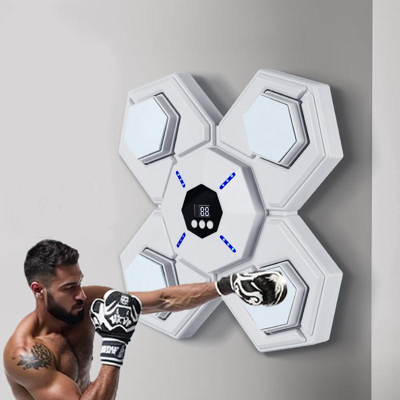 V562-5064015060DBT-202503041811-00 Rechargeable Bluetooth Boxing Machine With Adult & Child Gloves - Blue - Without Gloves Blue - Image 1